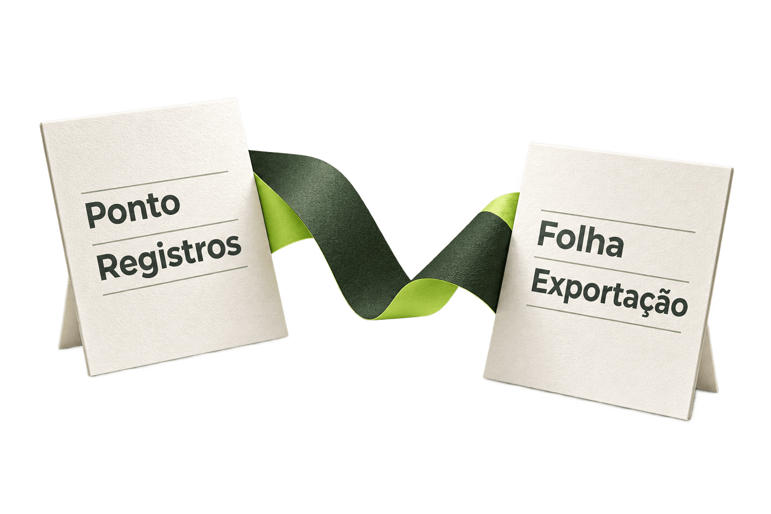 Do ponto à folha: registros organizados para exportação